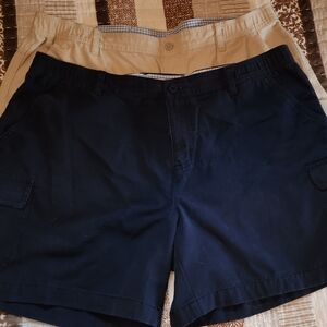 Columbia shorts navy blue & cream XL